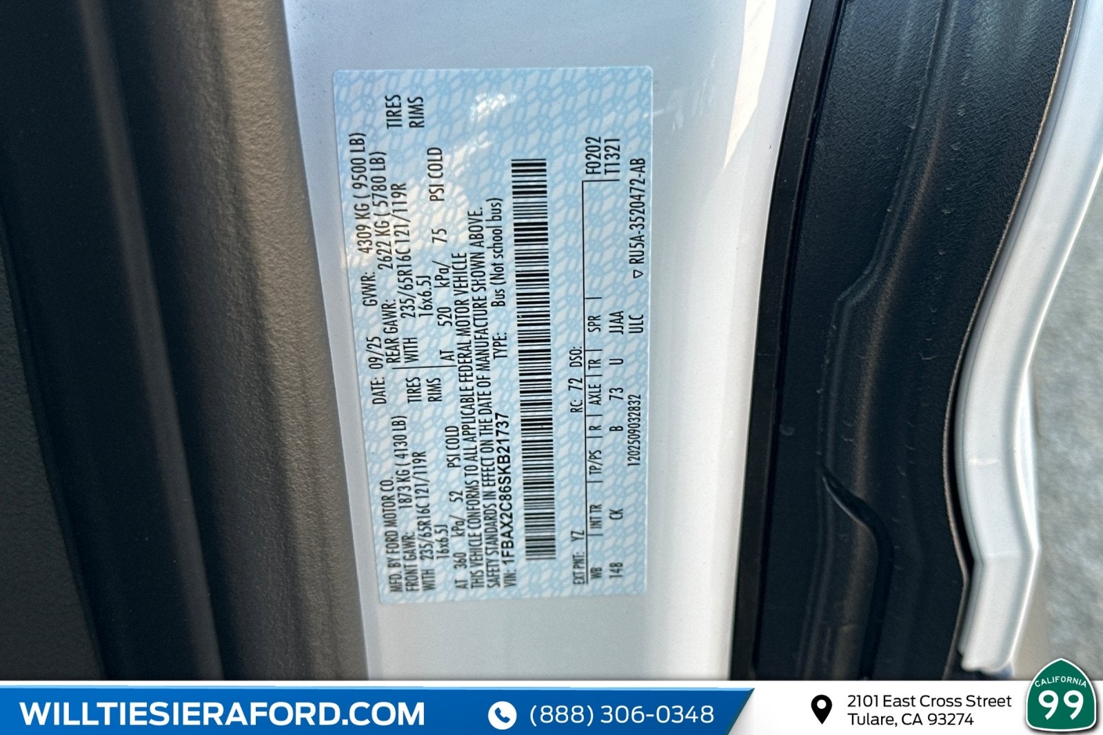 2025 Ford Transit-350 XL