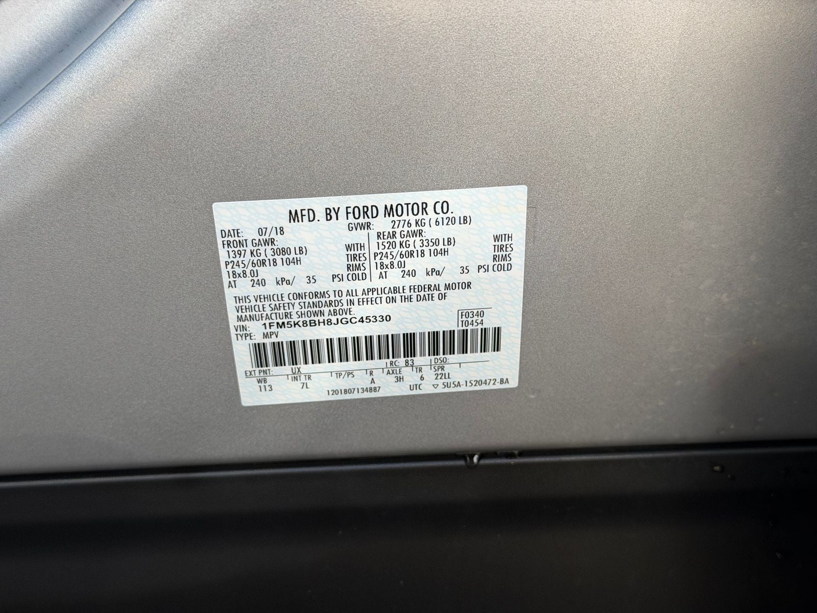 2018 Ford Explorer Base
