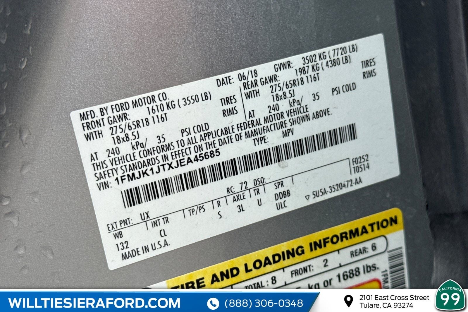 2018 Ford Expedition Max XLT