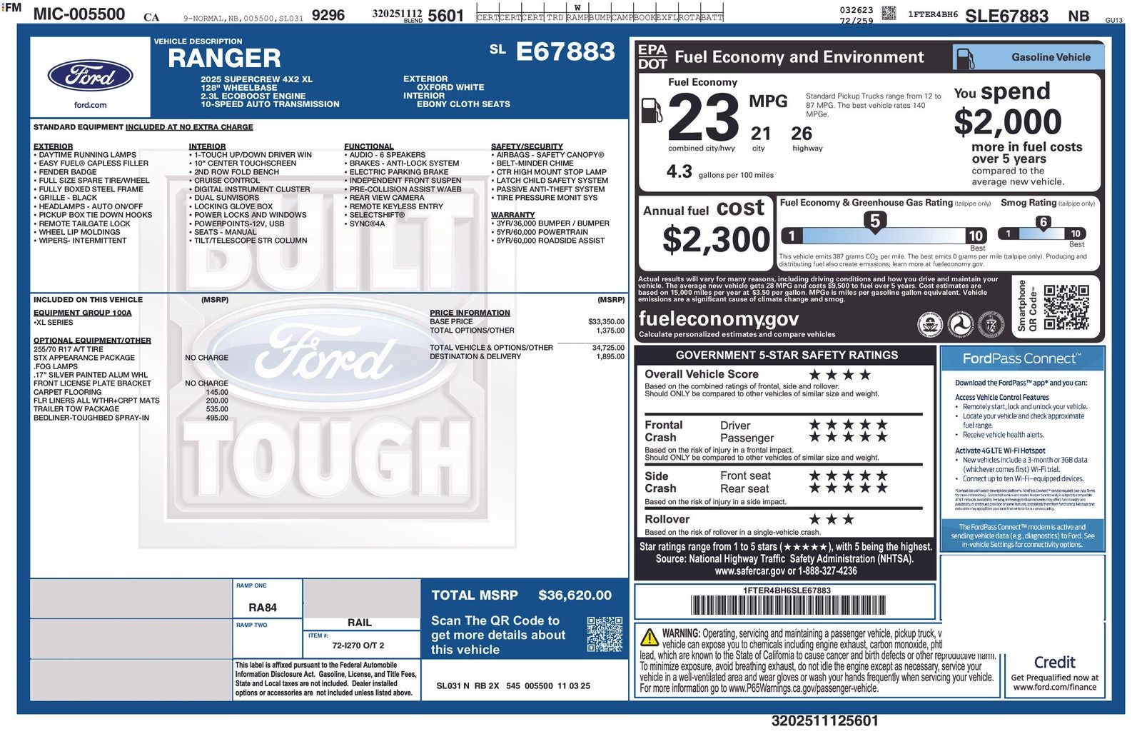 2025 Ford Ranger XL
