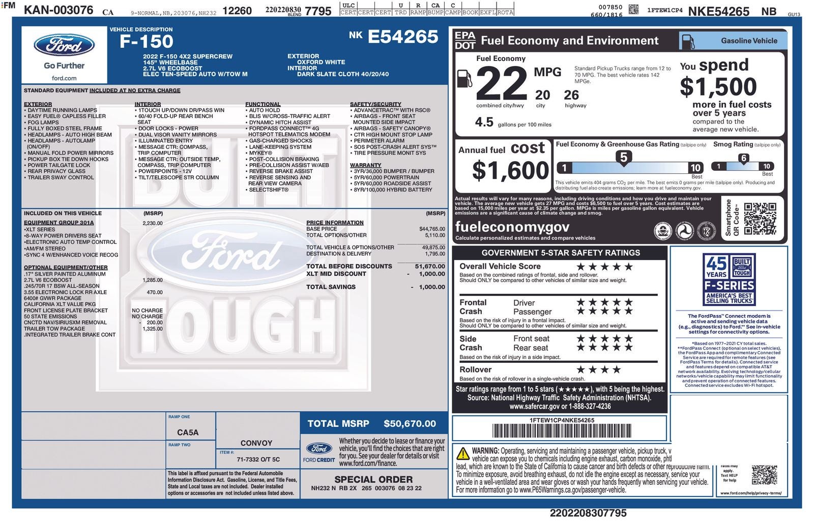 2022 Ford F-150 XLT