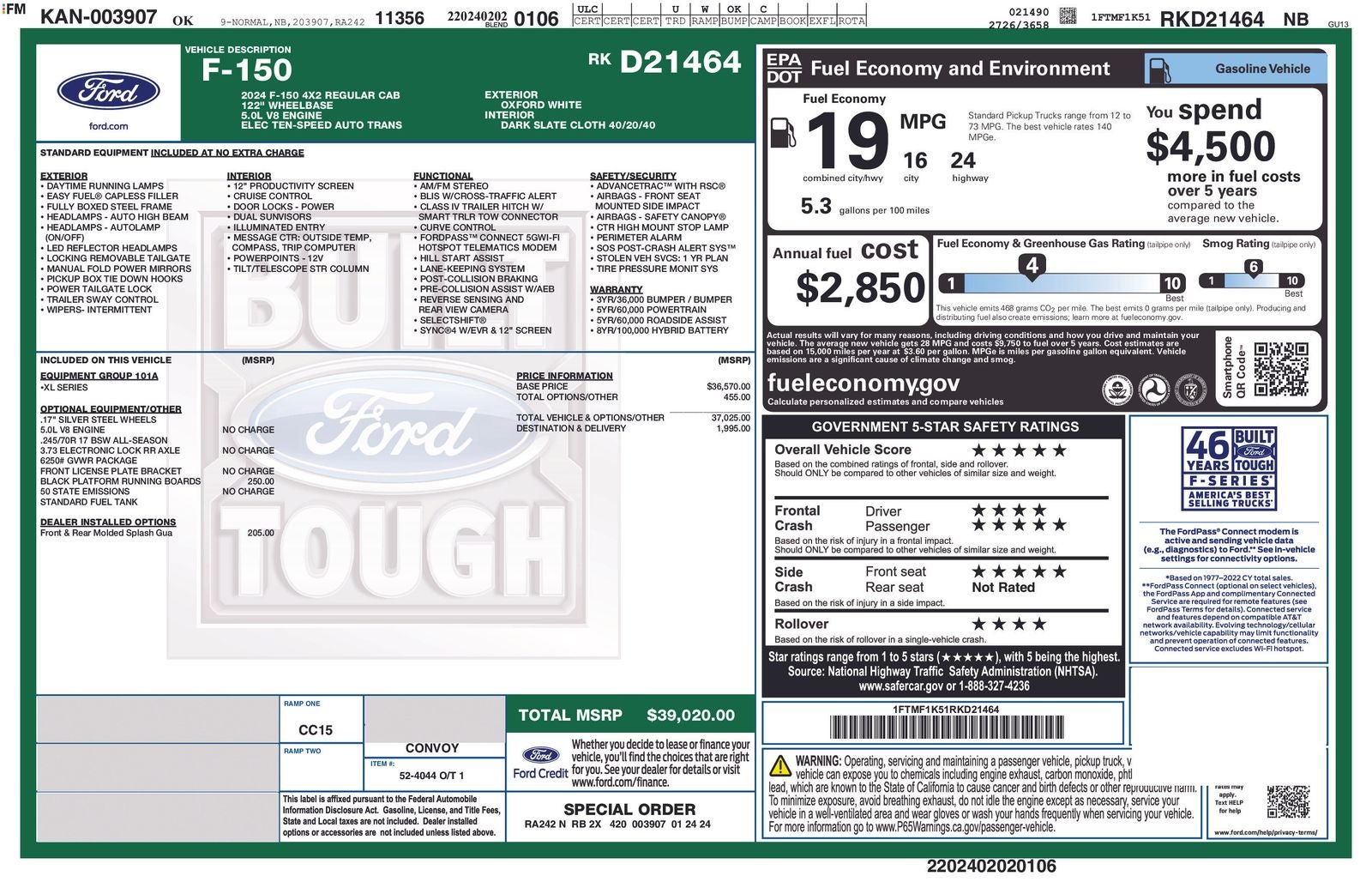 2024 Ford F-150 XL