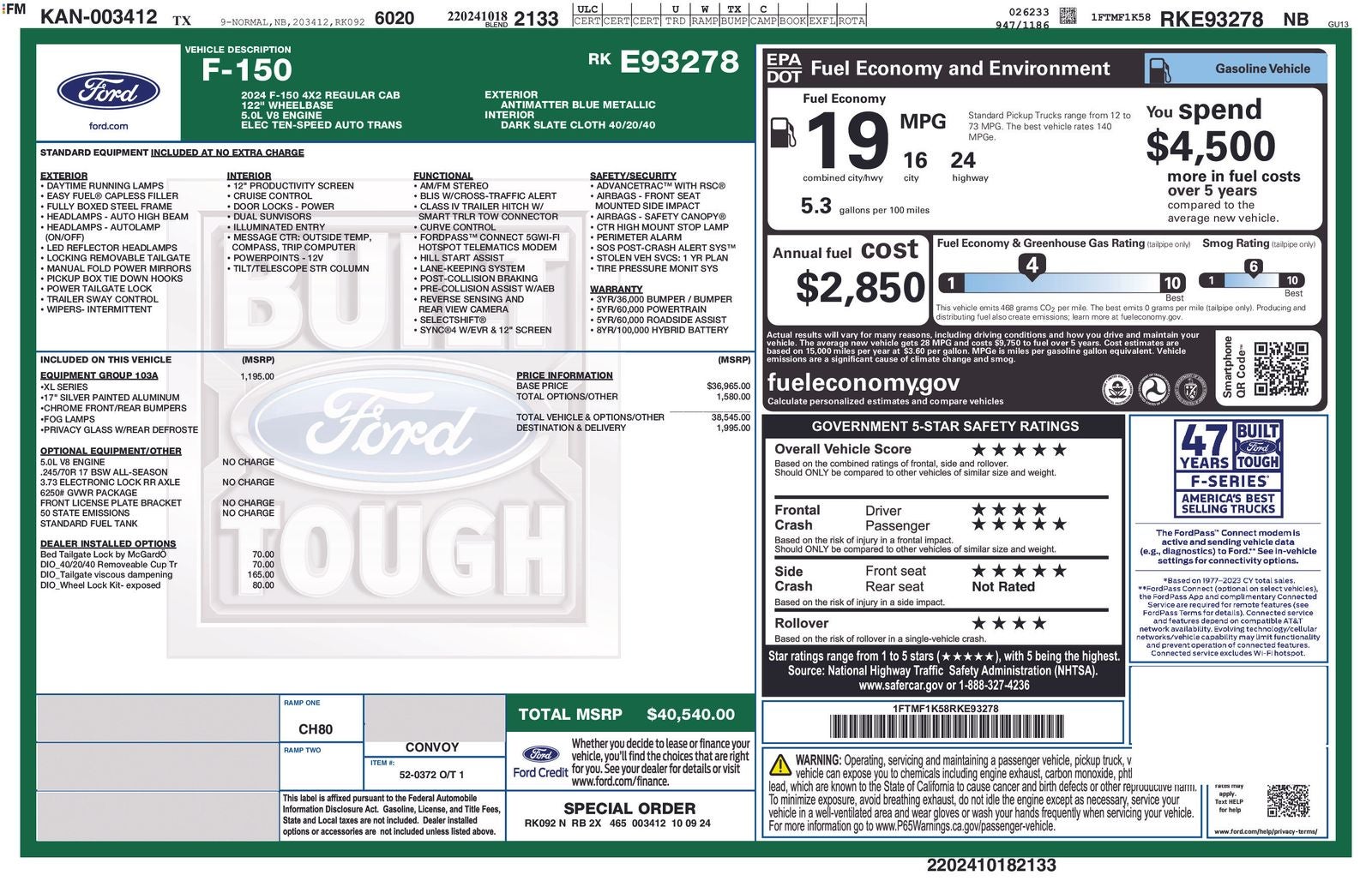 2024 Ford F-150 XL