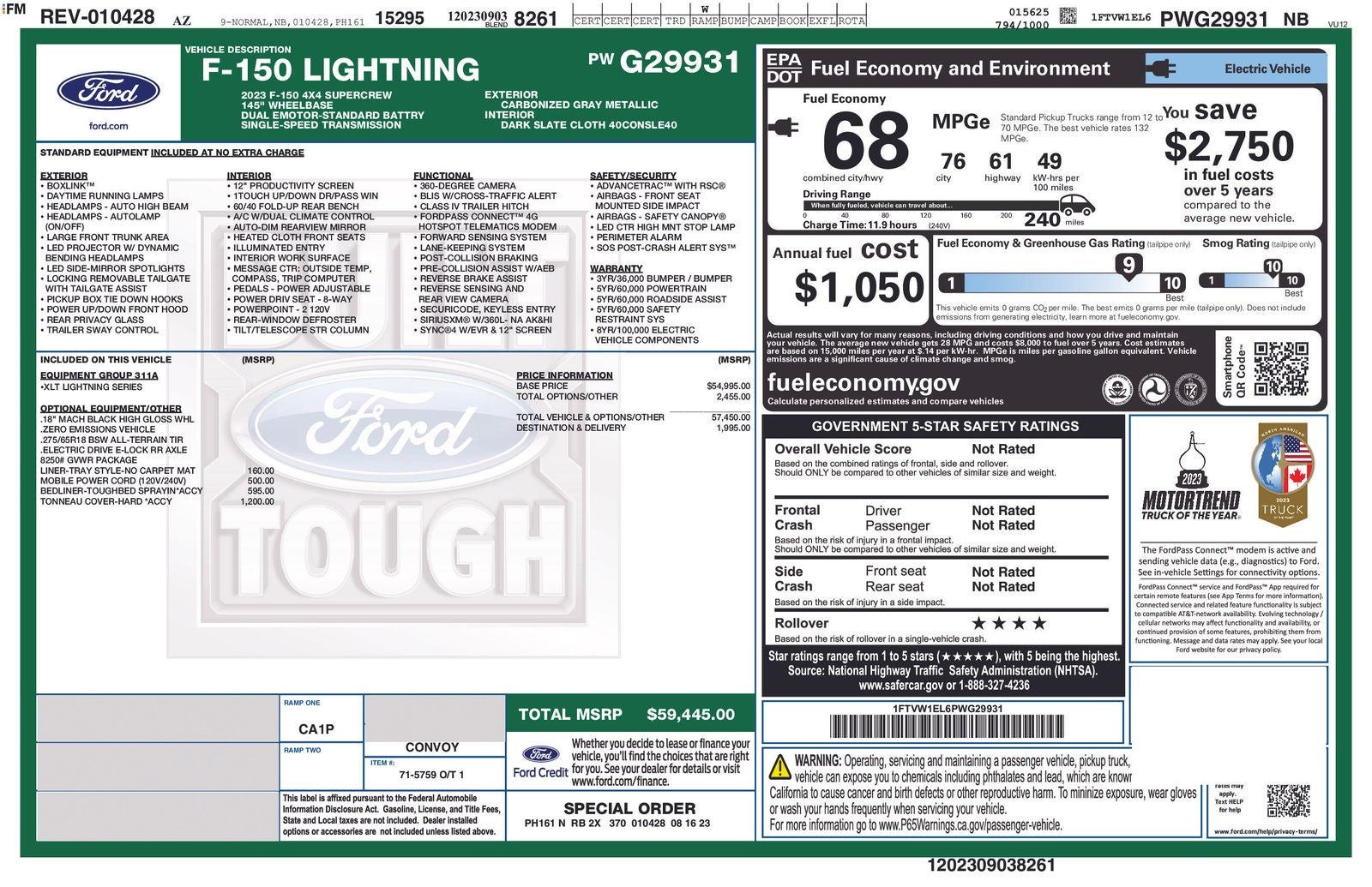 2023 Ford F-150 Lightning XLT