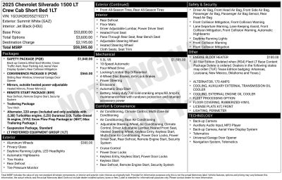 2025 Chevrolet Silverado 1500 LT LT1
