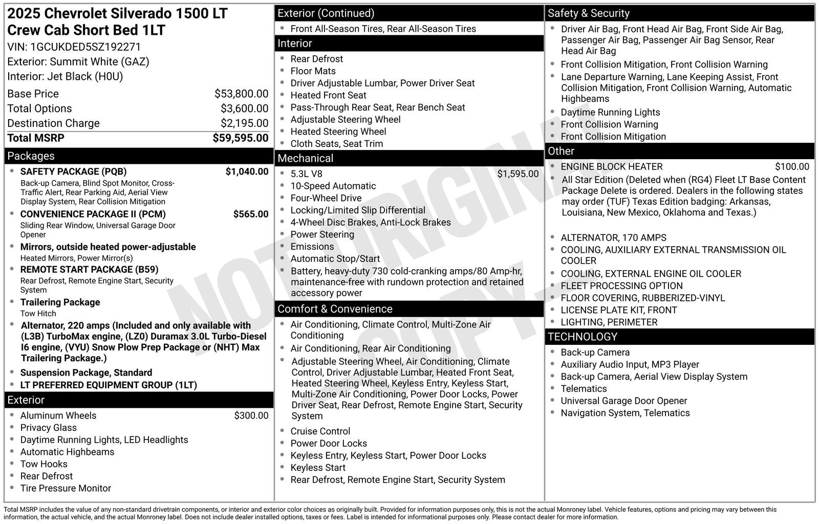 2025 Chevrolet Silverado 1500 LT LT1