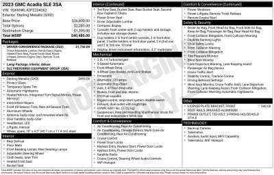 2023 GMC Acadia SLE