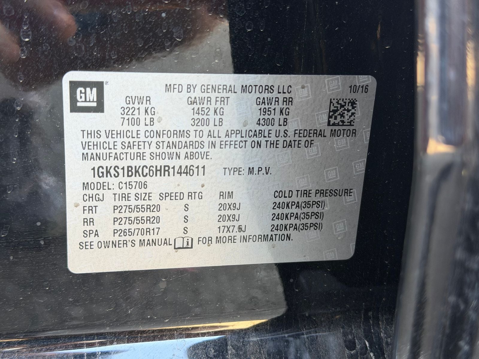 2017 GMC Yukon SLT