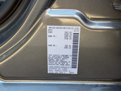 2026 Nissan Altima 2.5 SV