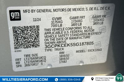 2025 Chevrolet Silverado 1500 Custom Trail Boss