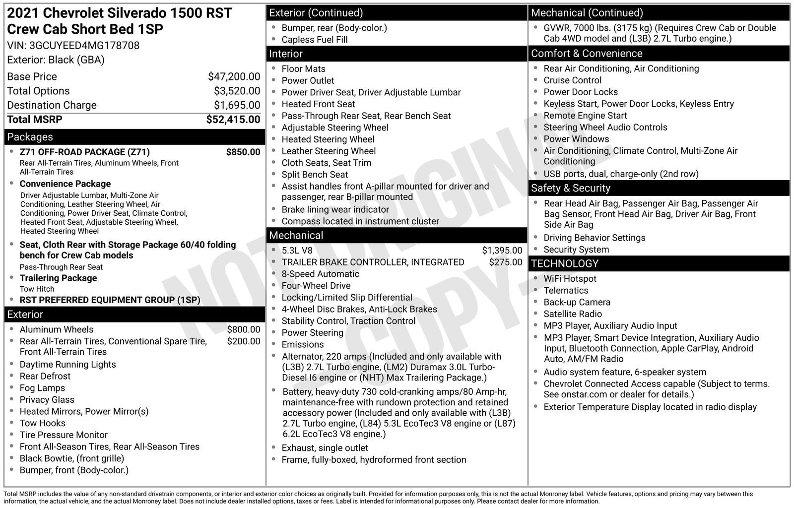 2021 Chevrolet Silverado 1500 RST