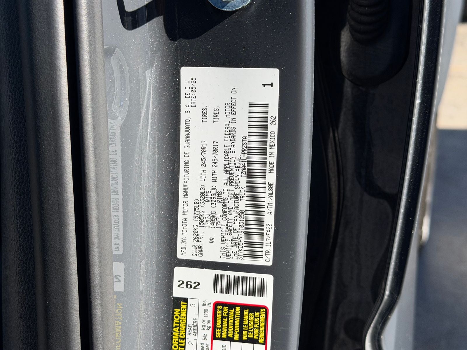 2025 Toyota Tacoma SR
