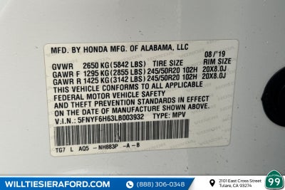 2020 Honda Pilot Touring 7 Passenger