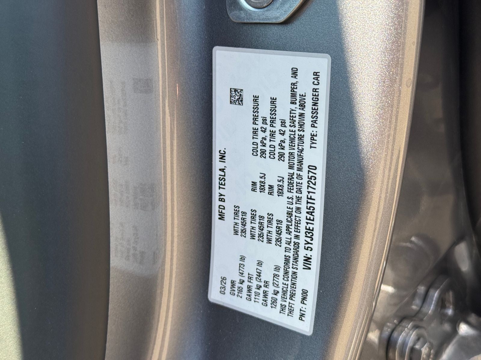 2026 Tesla Model 3 Standard