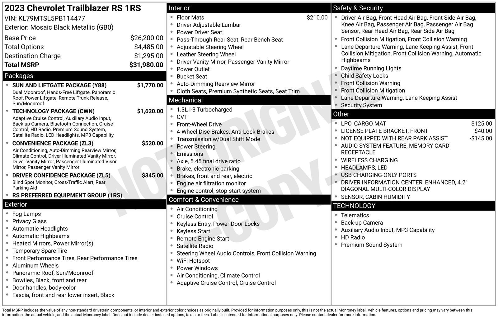 2023 Chevrolet TrailBlazer RS